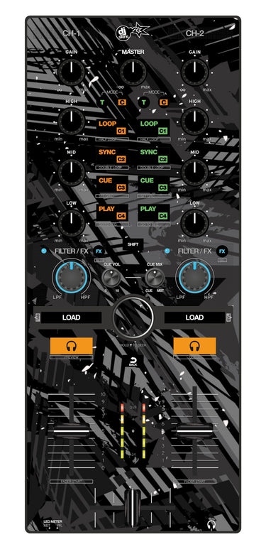 Reloop Mixtour Skin Ridge Grey